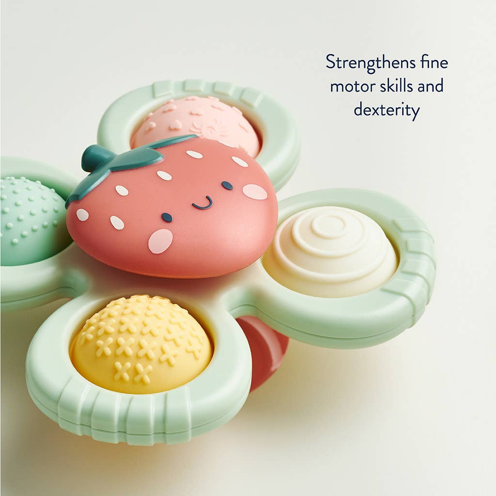 Itzy Ritzy Itzy Pop & Whirl™ - Bath + Travel Toy: Strawberry