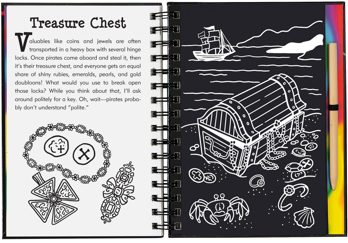 Peter Pauper Press Pirates Scratch and Sketch