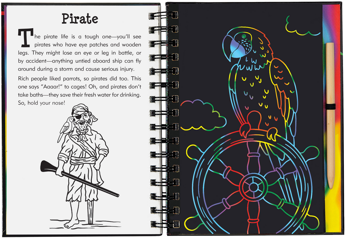 Peter Pauper Press Pirates Scratch and Sketch