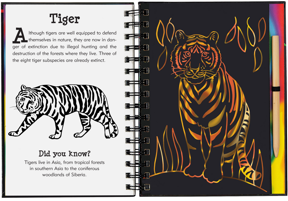 Peter Pauper Press Wild Safari Scratch and Sketch
