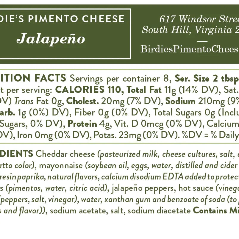 Birdie's Jalapeno Pimento Cheese