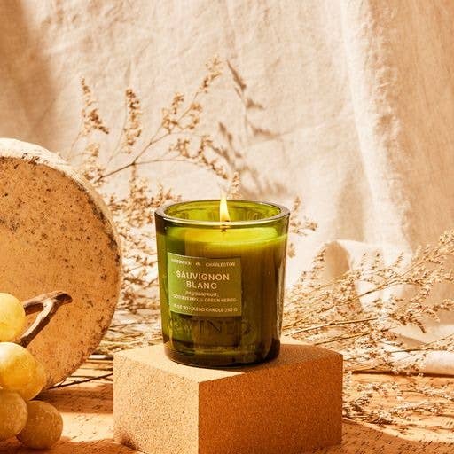 Rewined Sauvignon Blanc Candle 6 oz | Passion Fruit, Gooseberry, Green Herbs