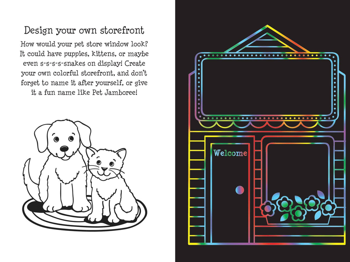 Peter Pauper Press Pet Shop Scratch and Sketch
