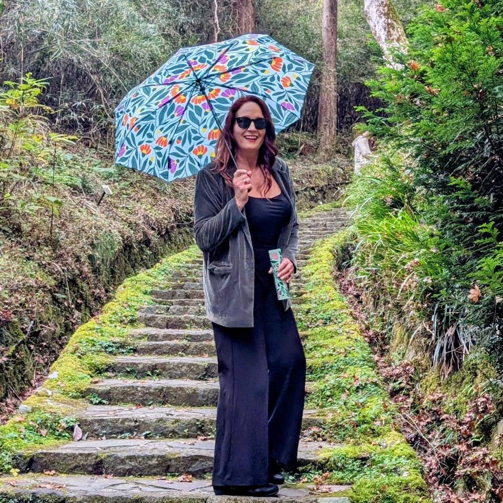 Vinrella Eden Floral Bottle Umbrella