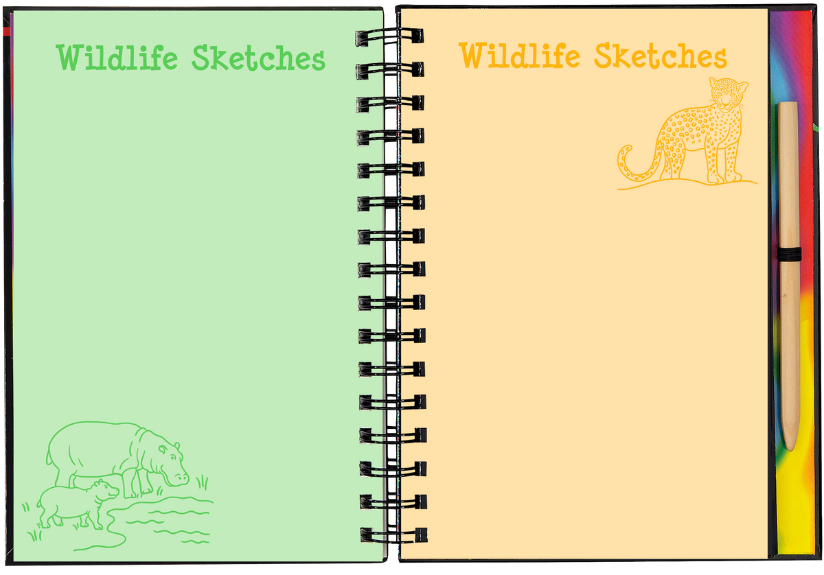 Peter Pauper Press Wild Safari Scratch and Sketch