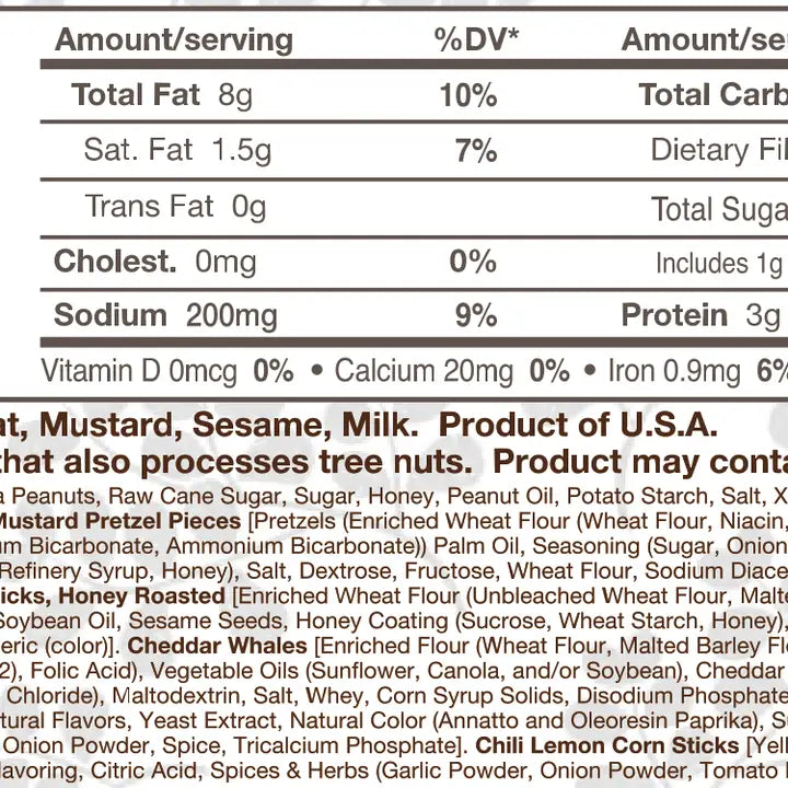 Feridies 5 O'Clock Crunch Snack Mix Honey Cheddar 6oz Bag