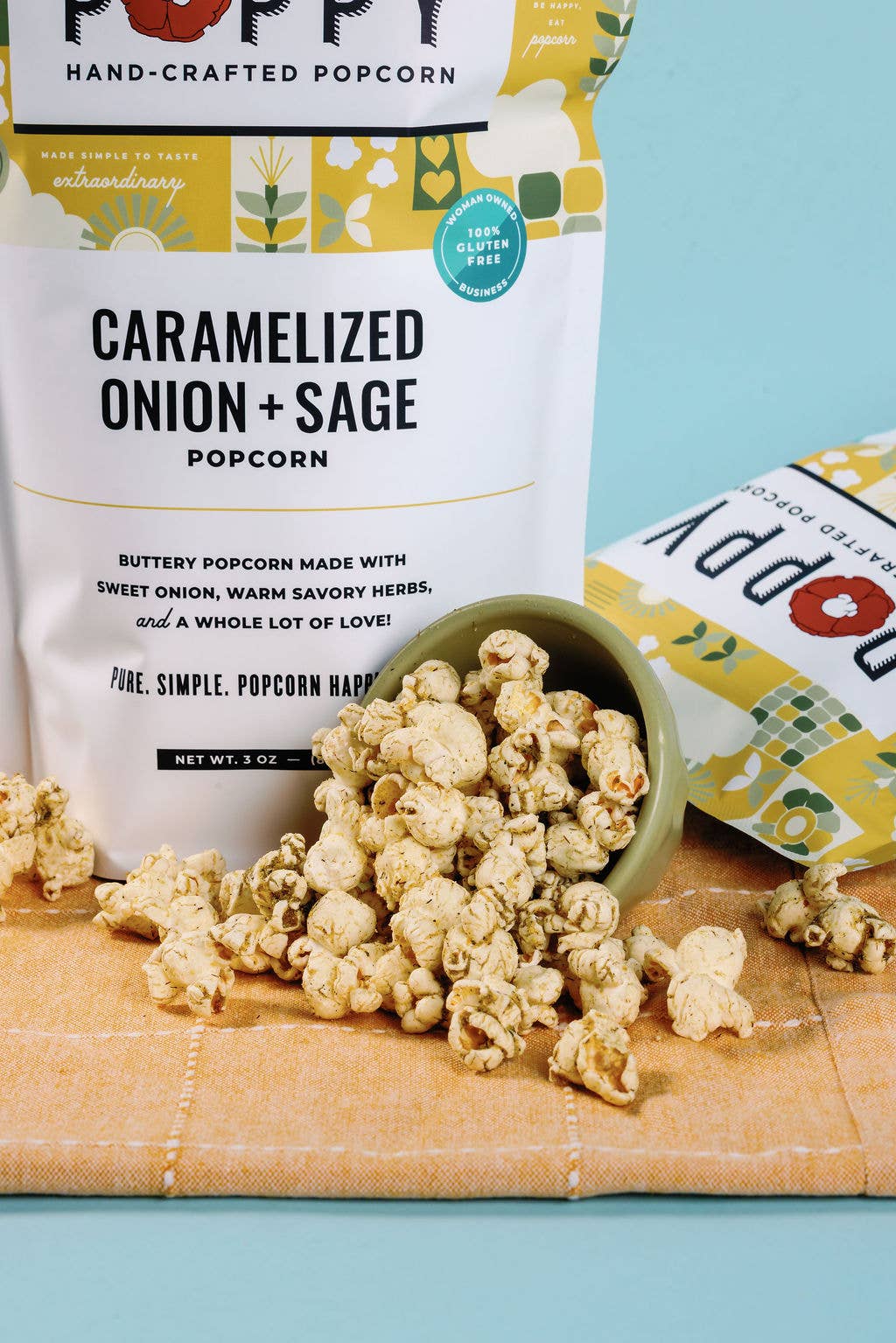 Poppy Popcorn Company Caramelized Onion + Sage