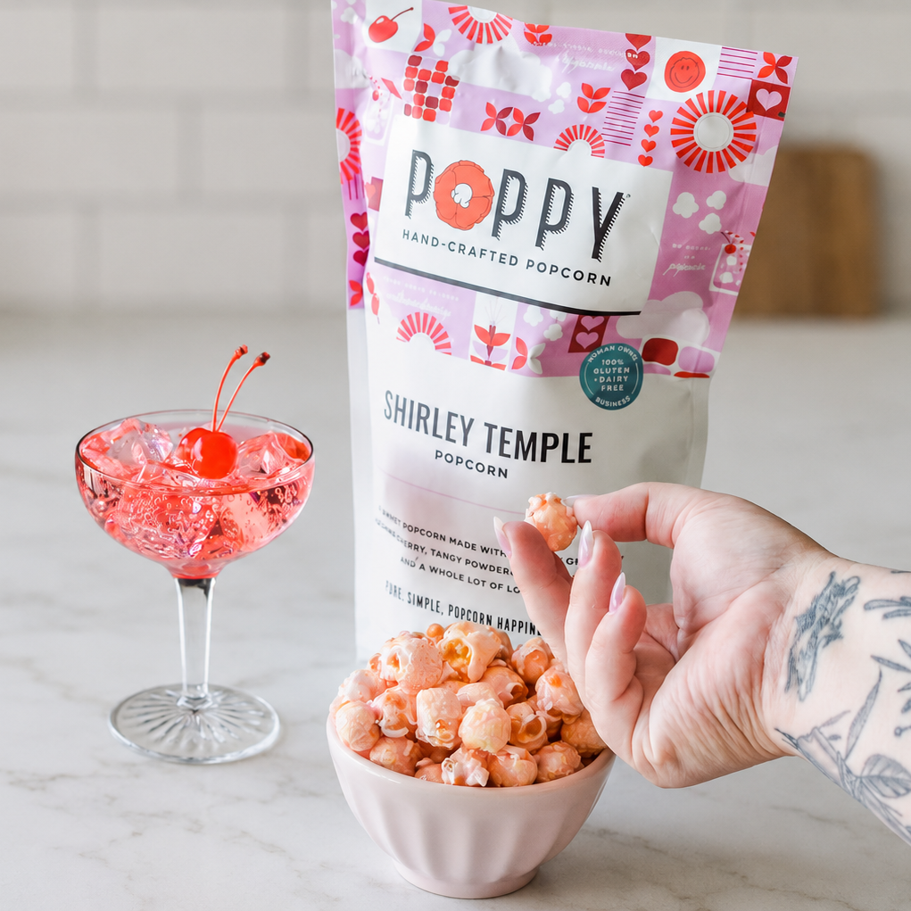 Poppy Popcorn Company Shirley Temple Popcorn