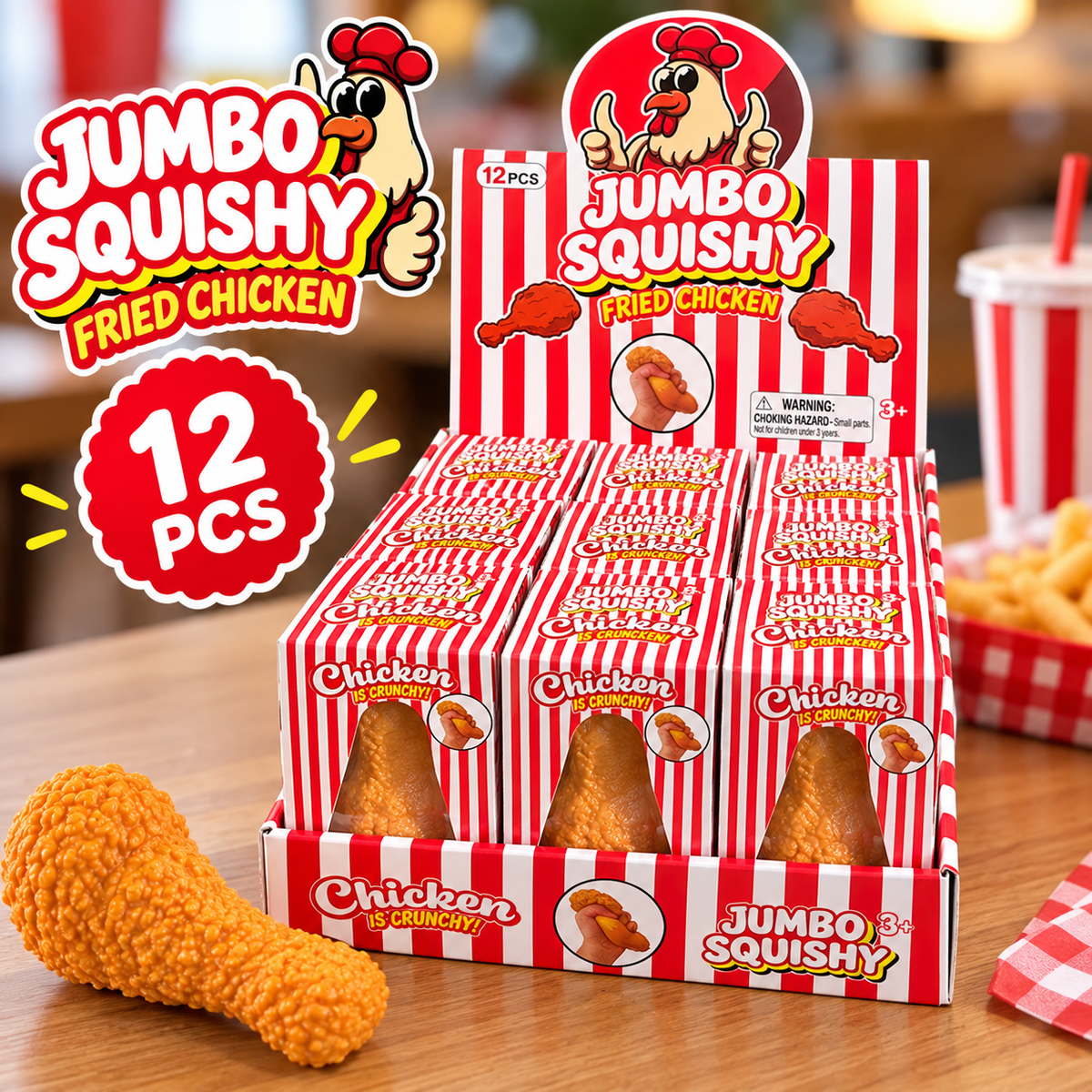 Crunchy Fried Chicken Squishy — ASMR Crunch Drumstick