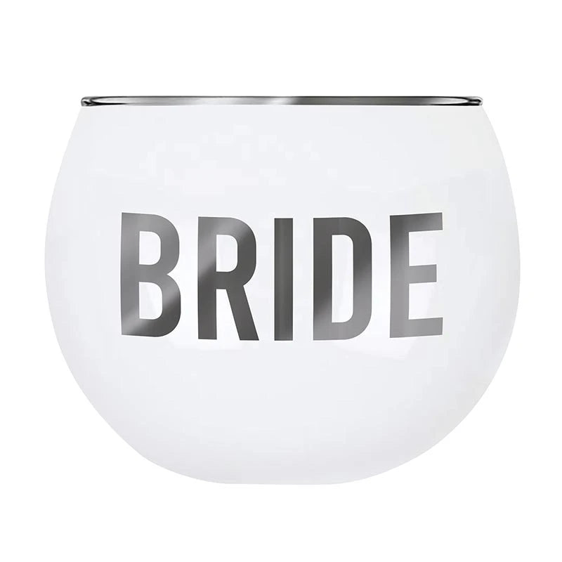 SBDS Wedding Roly Poly Glass - Bride