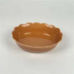 Creative Co-Op Scalloped Oval Serving Bowl & Baker, 2 colors