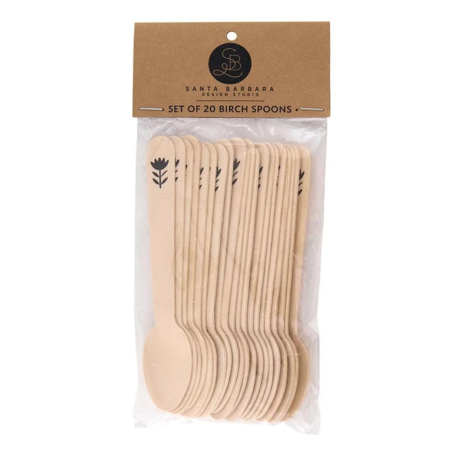 SBDS Tablesugar Birch Spoon - Flower