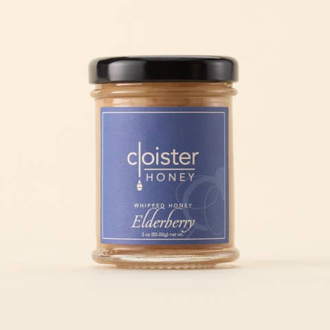 Cloister Elderberry Whipped Honey: 3oz