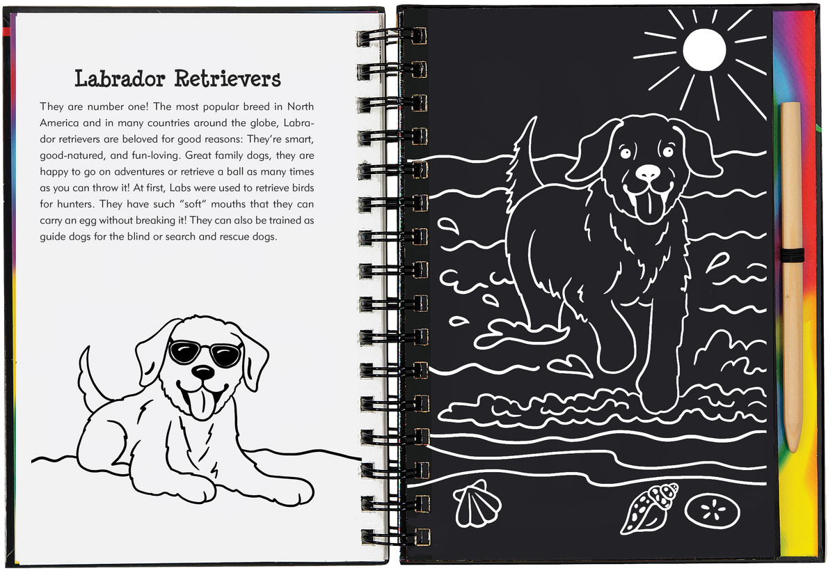 Peter Pauper Press Puppies Scratch and Sketch
