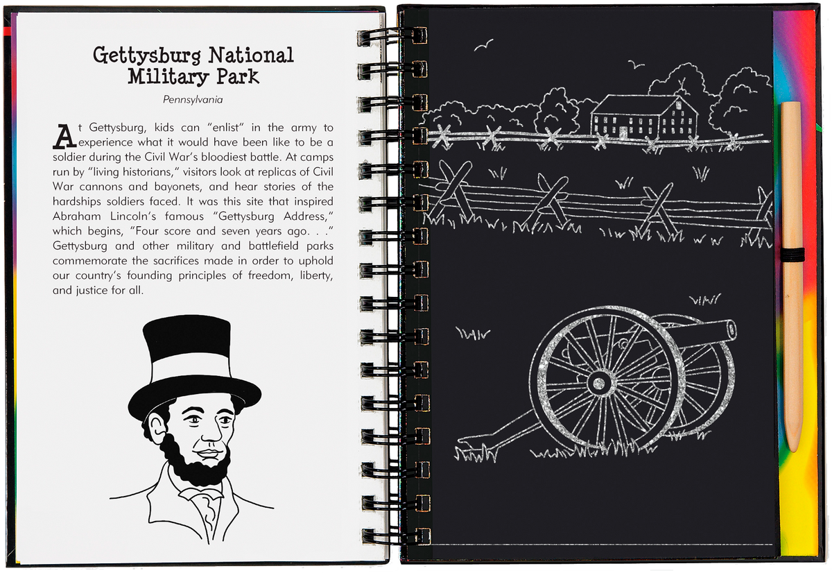 Peter Pauper Press National Parks & Landmarks Scratch and Sketch