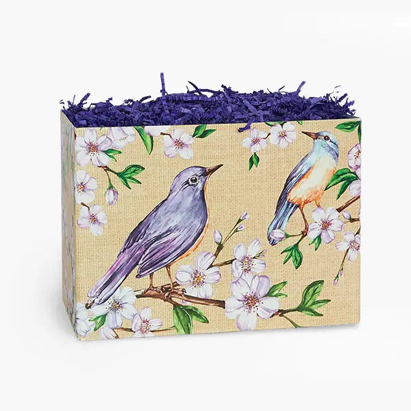 Gift Basket Boxes: Backyard Birds / Large 10.25x6x7.5"