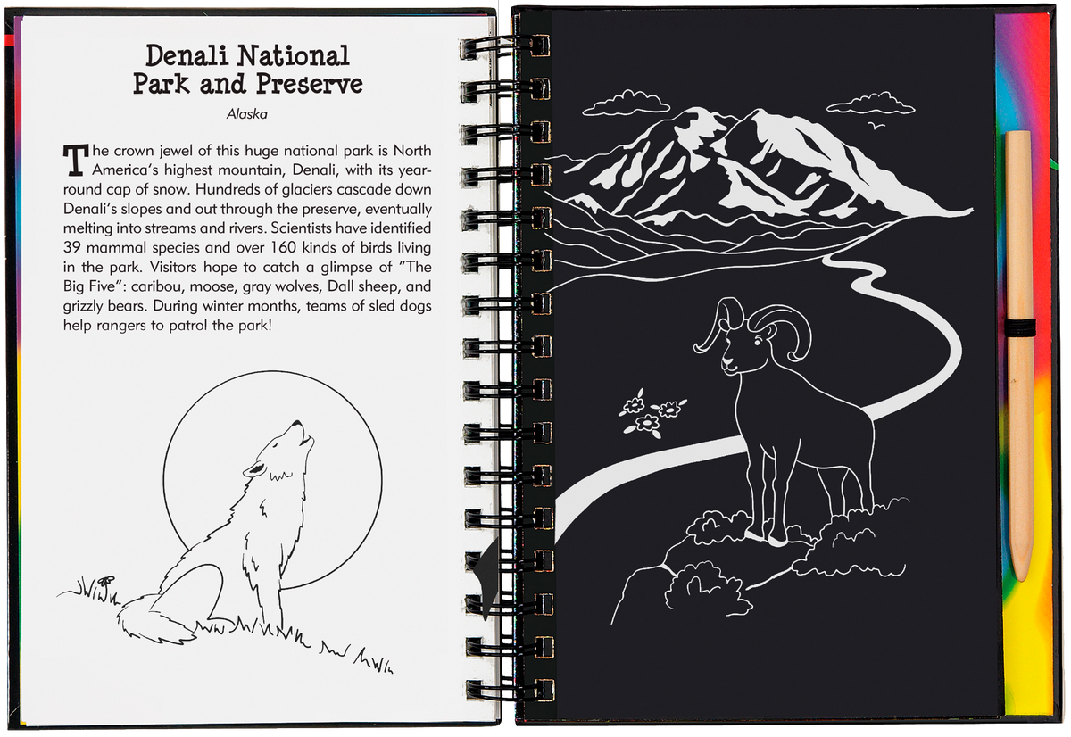 Peter Pauper Press National Parks & Landmarks Scratch and Sketch