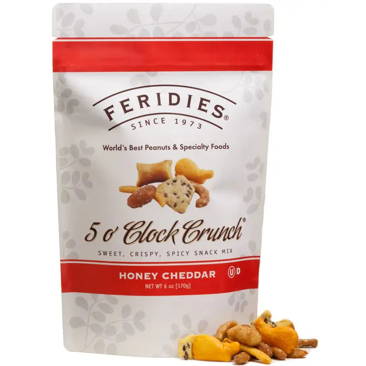 Feridies 5 O'Clock Crunch Snack Mix Honey Cheddar 6oz Bag