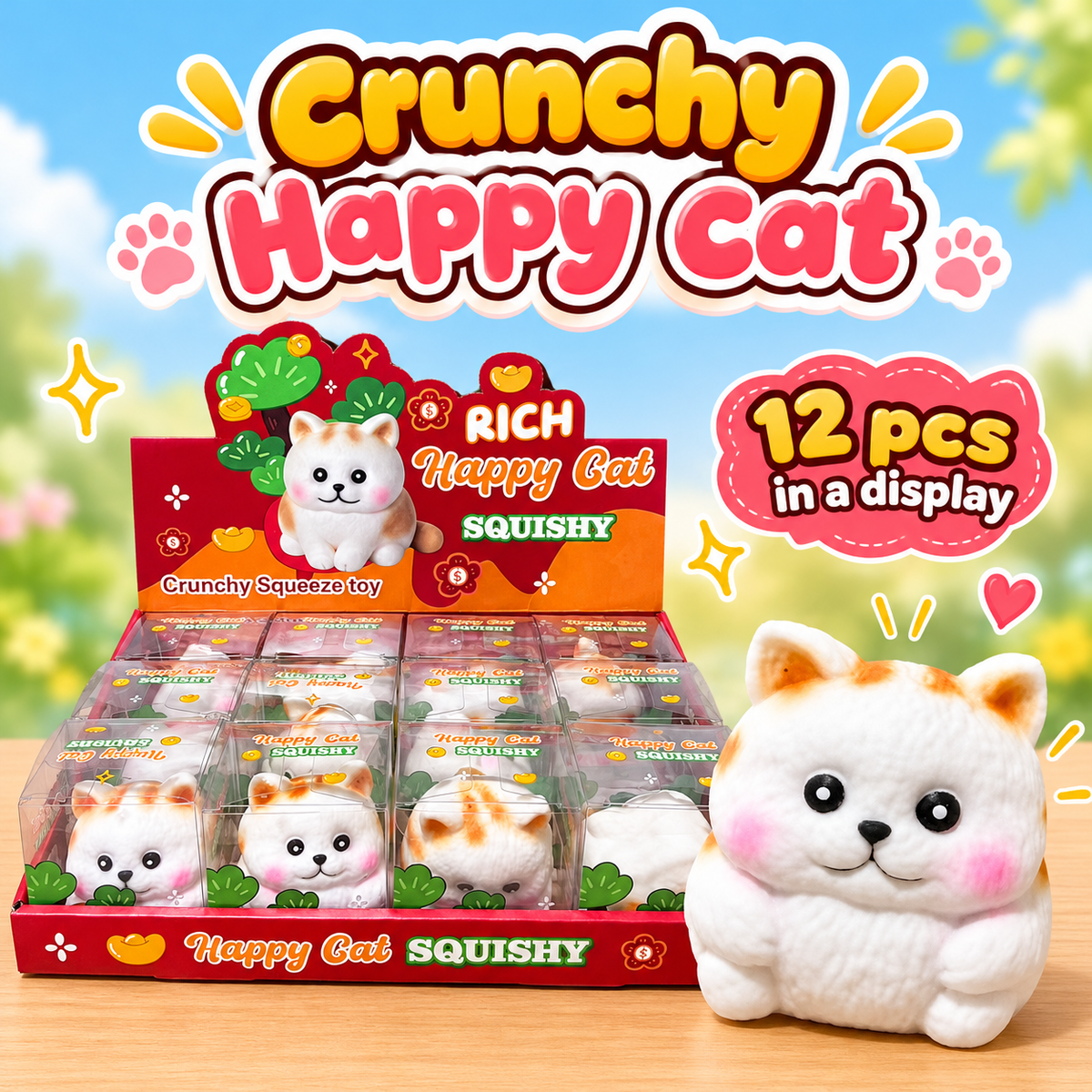 Crunchy Happy Cat #2 Squishy — Rich Happy Cat ASMR Crunch