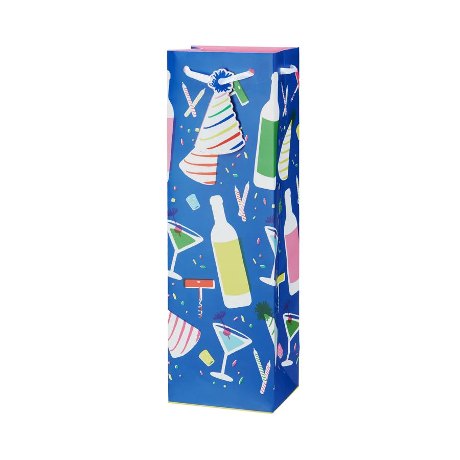 Bag, Birthday Wine Pattern Wine Bag