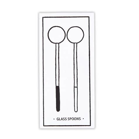 SBDS Sippin' Pretty Dipped Glass Spoon - Black & White