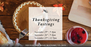 Thanksgiving Week Tastings at Wine Gourmet
