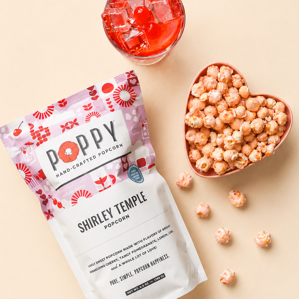 Poppy Popcorn Company Shirley Temple Popcorn