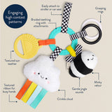Itzy Ritzy Bitzy Busy Ring™ Teething Activity Toy: Farm