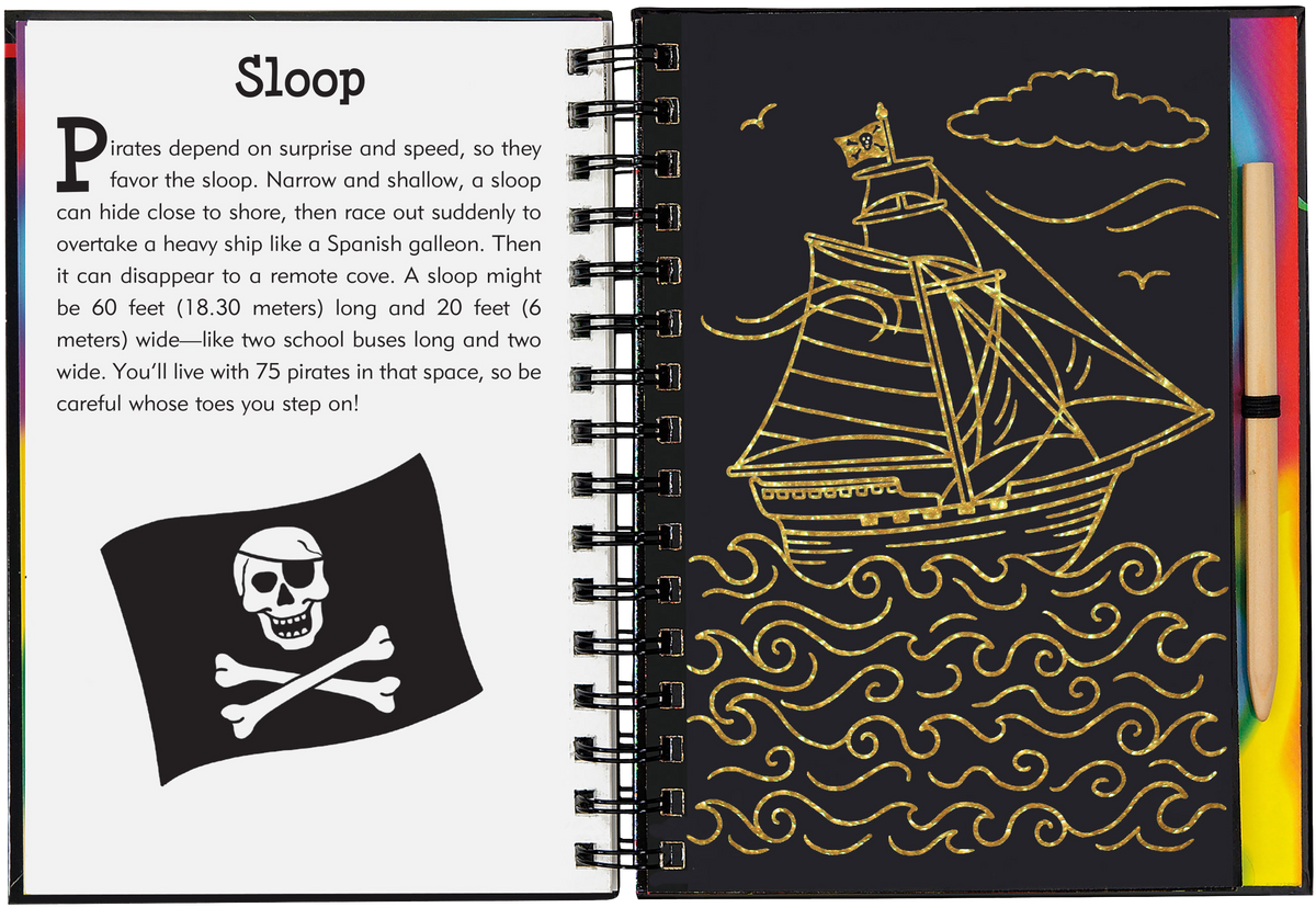 Peter Pauper Press Pirates Scratch and Sketch
