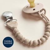 Itzy Ritzy Itzy Paci Strap™ Silicone One-Piece Pacifier Clips: Toast