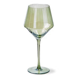 Tag Chelsea Iridescent Optic Wine Glass Green