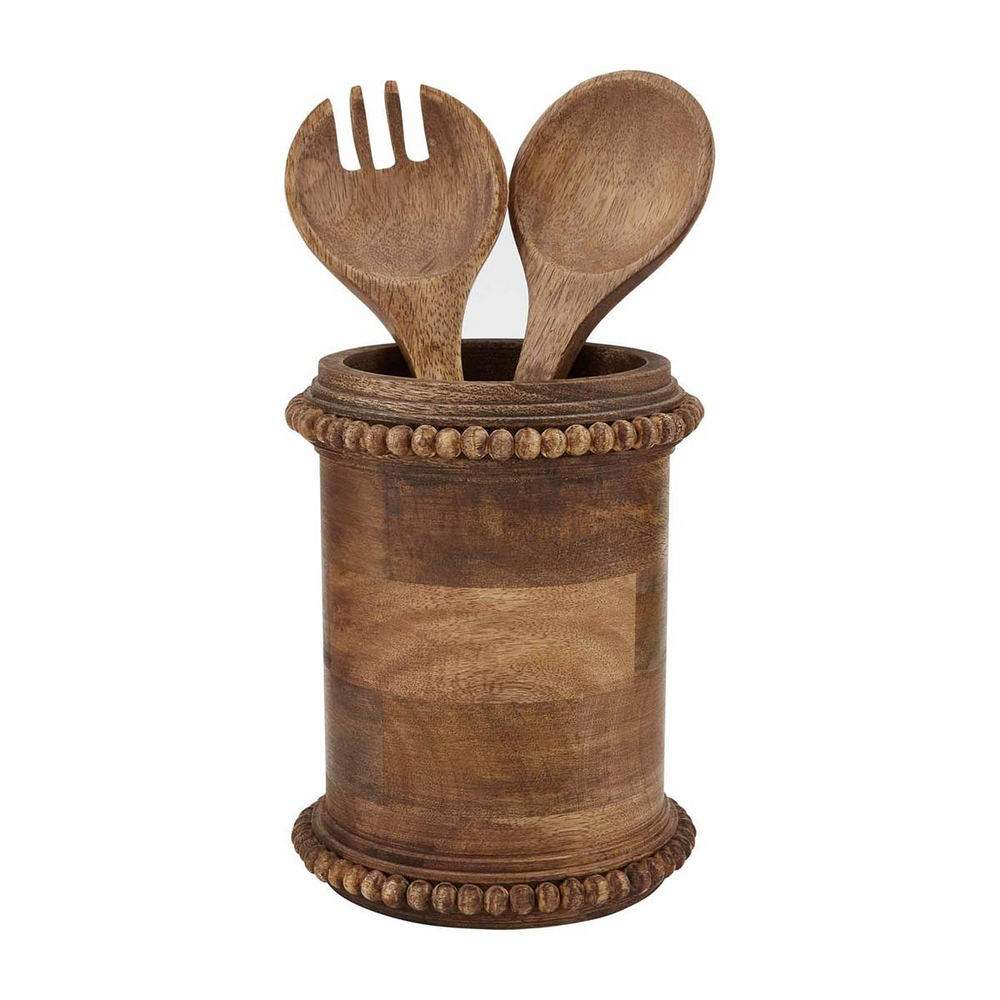 MudPie Beaded Utensil Holder
