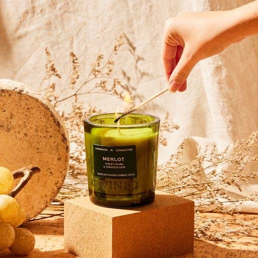 Rewined Merlot Candle 6 oz | Violet, Plum, Tobacco Leaf