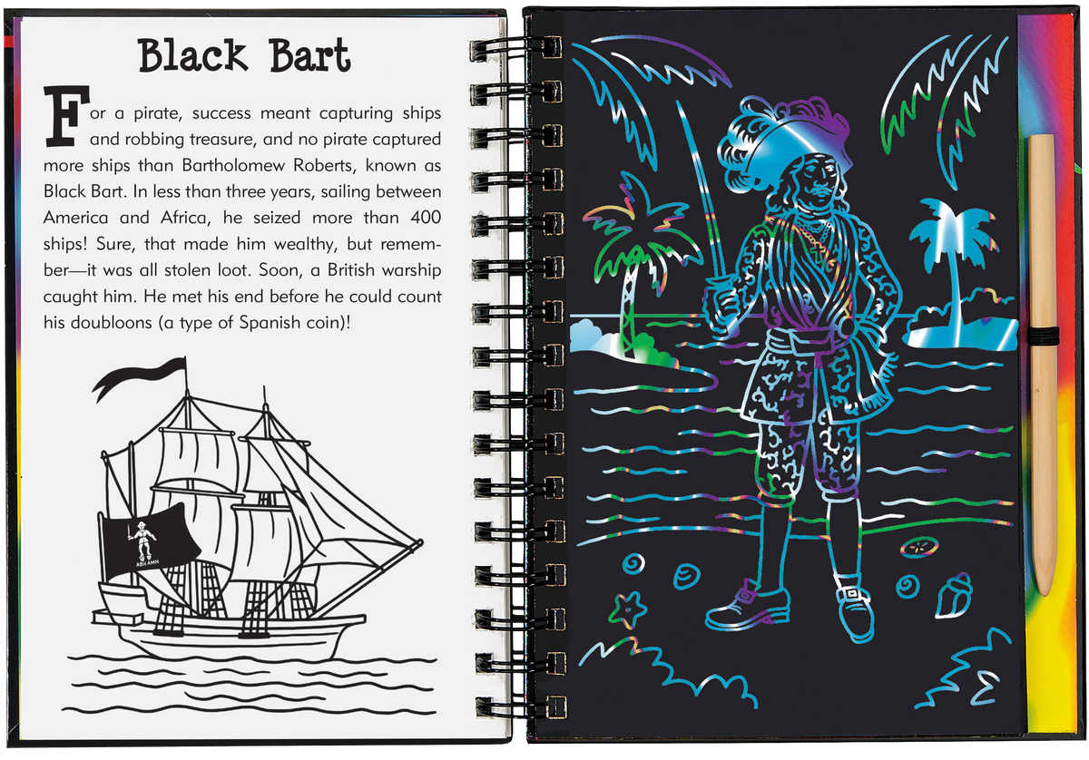 Peter Pauper Press Pirates Scratch and Sketch