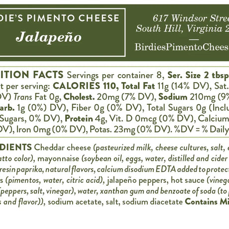 Birdie's Jalapeno Pimento Cheese