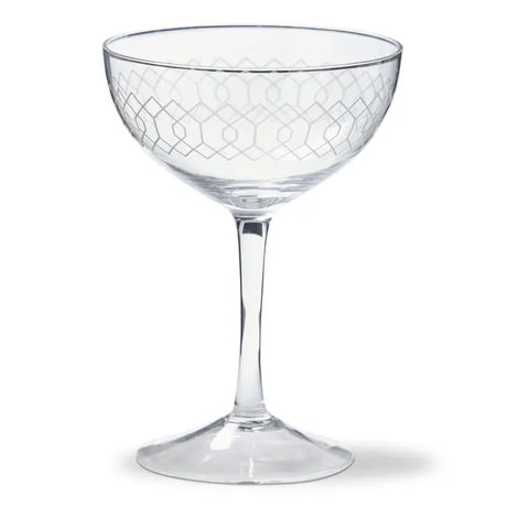 Tag Fitz Etched Coupe Glass