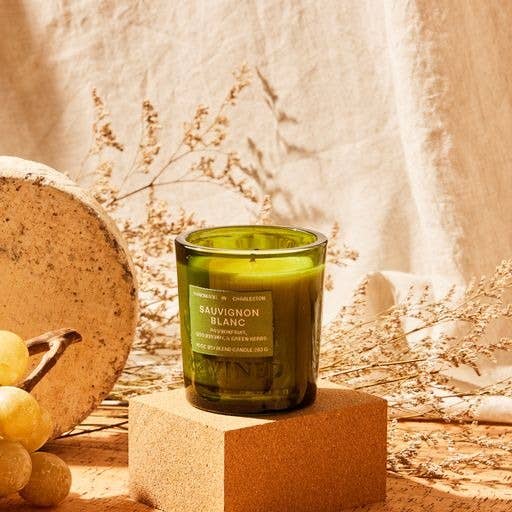 Rewined Sauvignon Blanc Candle 6 oz | Passion Fruit, Gooseberry, Green Herbs