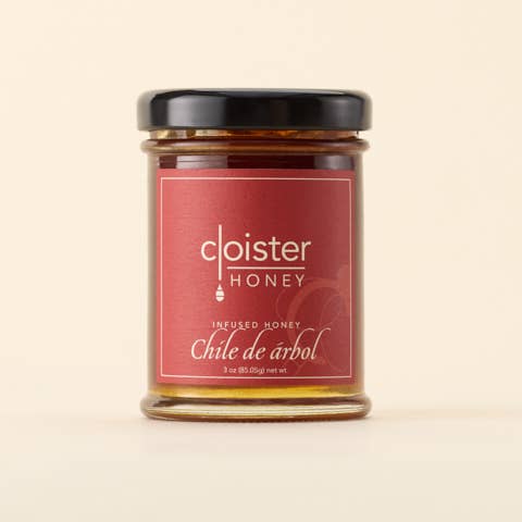 Cloister Chile de Arbol Infused Honey: 3oz