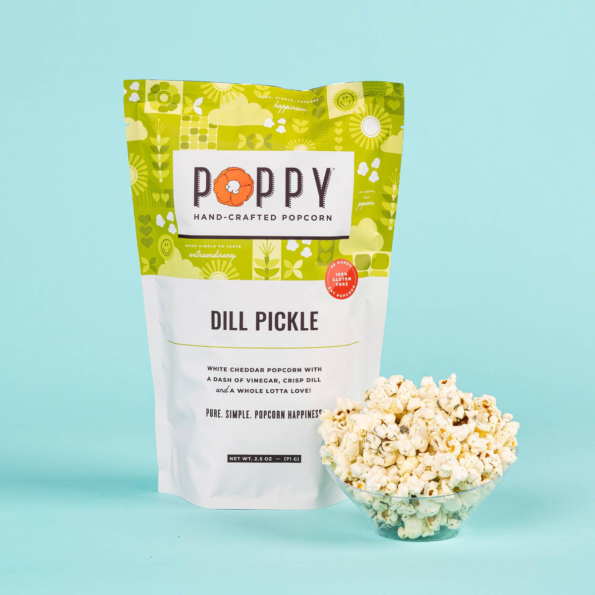 Poppy Popcorn Company Dill Pickle Popcorn