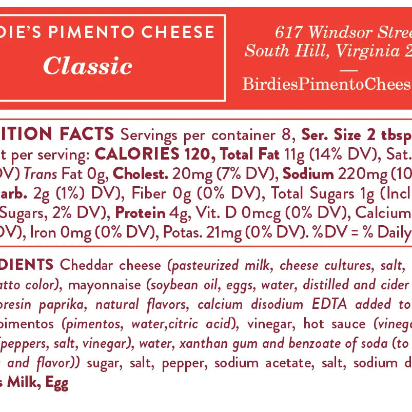 Birdie's Classic Pimento Cheese