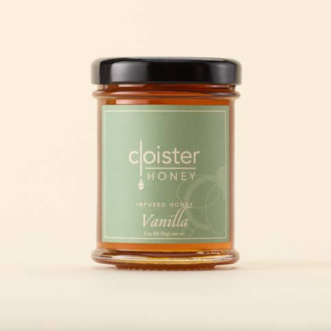 Cloister Vanilla Infused Honey: 3oz