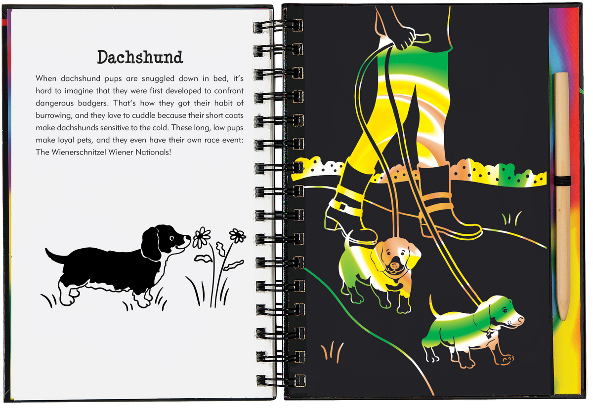 Peter Pauper Press Puppies Scratch and Sketch
