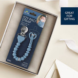 Itzy Ritzy Itzy Paci Strap™ Silicone One-Piece Pacifier Clips: Toast