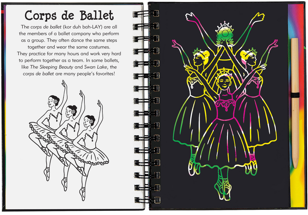 Peter Pauper Press Ballet Scratch and Sketch