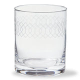 Tag Fitz Etched Double Old Fashioned Glass