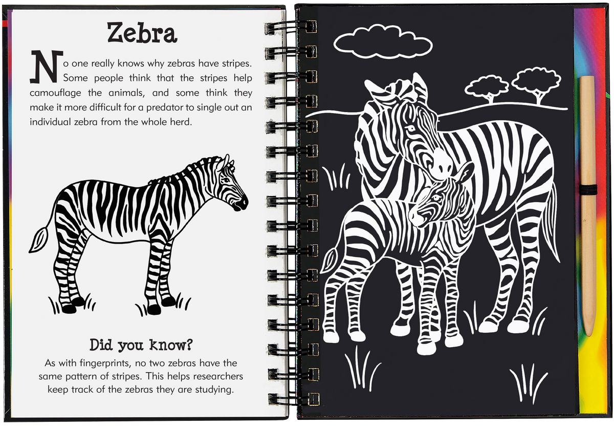Peter Pauper Press Wild Safari Scratch and Sketch