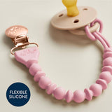 Itzy Ritzy Itzy Paci Strap™ Silicone One-Piece Pacifier Clips: Toast