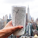 Well Told Roanoke Map - Travel Tumbler- 20 oz: Black