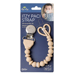 Itzy Ritzy Itzy Paci Strap™ Silicone One-Piece Pacifier Clips: Toast