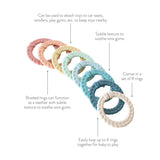Itzy Ritzy Bitzy Bespoke Itzy Rings™ Linking Ring Set: Rainbow